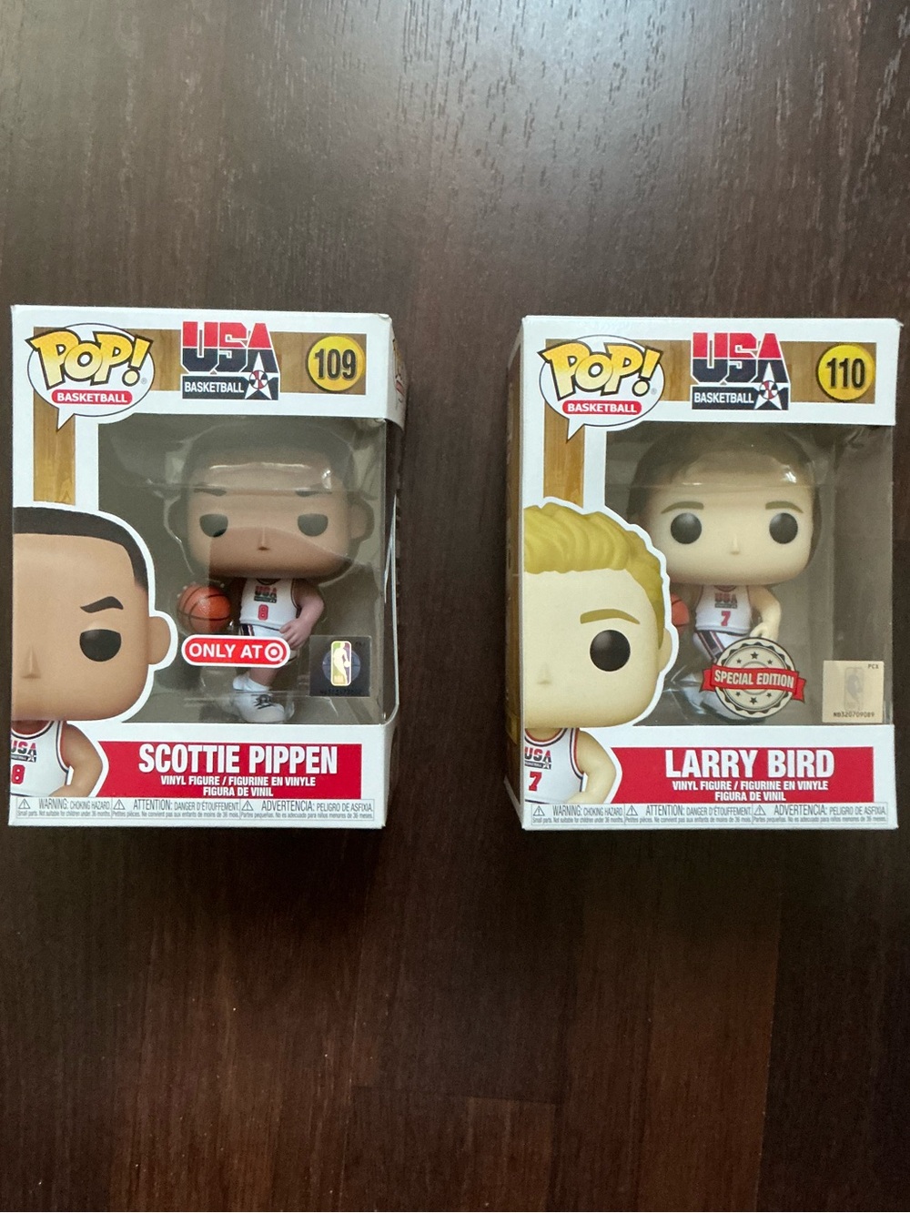 Funko Pop! Basketball USA Team Scottie Pippen & Larry Bird | NIB